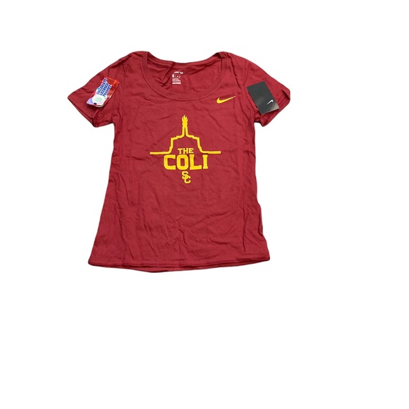 USC Trojans Nike Women’s Local Scoop Neck Shirt - Picture 1 of 2